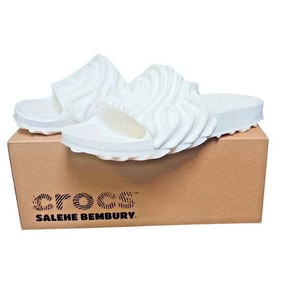 Salehe Bembury x Crocs Pollex Slide Mayo 208685-1RO Fingerprint Design M9 / W11 - Picture 8 of 16